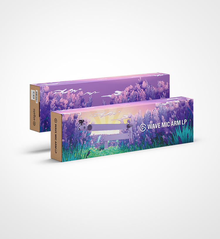 Wave Mic Arm LP - Wild Lavender | Mic Boom Arm for Desks | Elgato